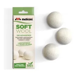 Set palline asciugatrice 3 pz Soft Wool GREEN 621026 - immagine 1