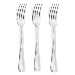 Set forchette tavola 3 pz Inox 18/10 (20,5cm) IMPERO Cromo lucido CVLX30C3 - immagine 1