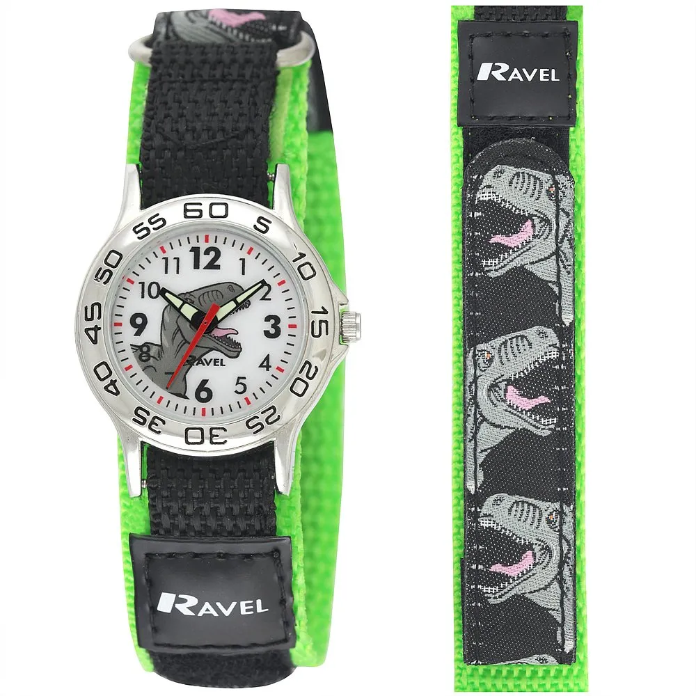 Ravel - orologio da dinosauro per bambini con cinturino d'azione a chiusura facilitata - Analogico al quarzo - R1507.59 - immagine 1