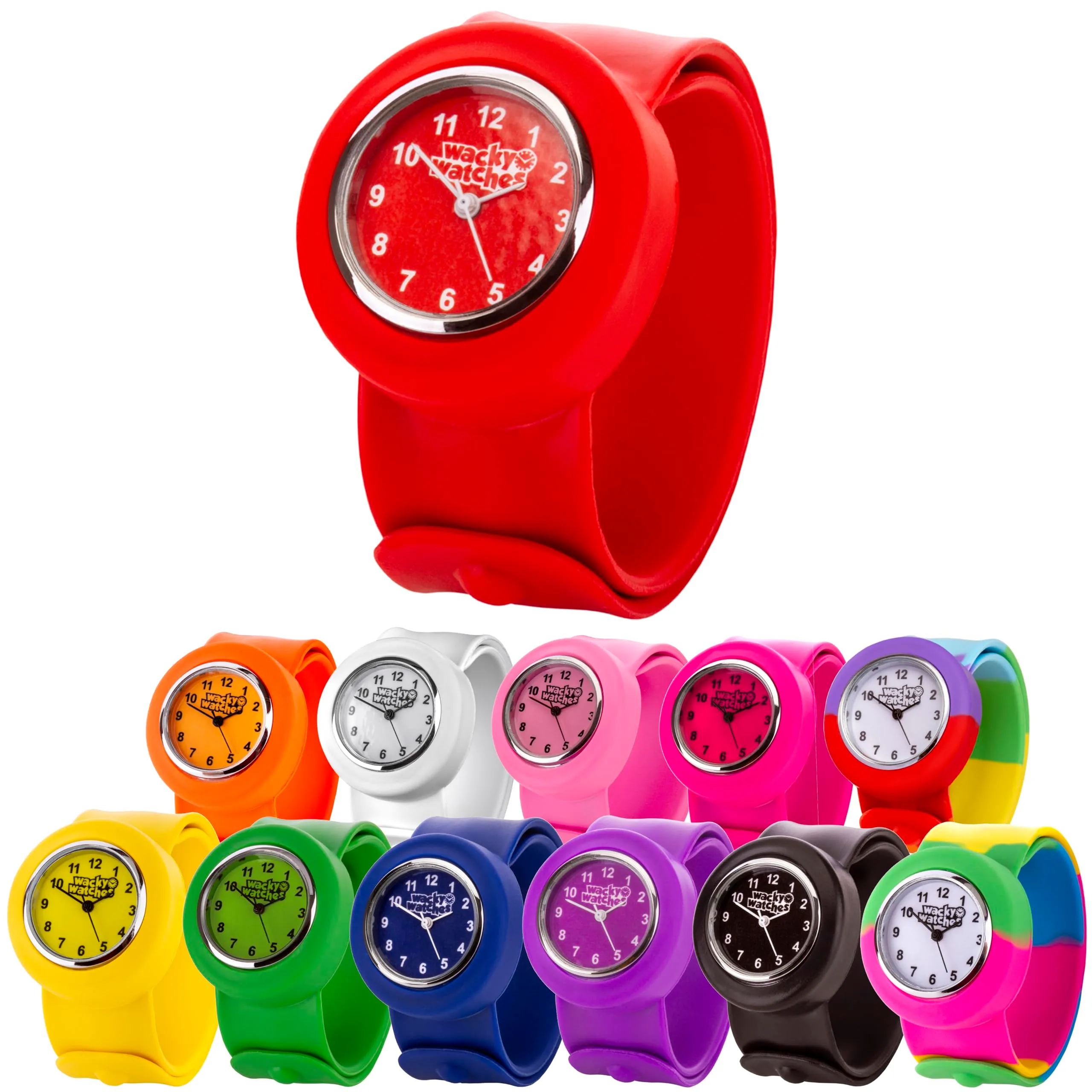 Popwatch Slapwatch, orologio per bambini con cinturino in silicone, facile da indossare, per imparare a leggere l’ora - immagine 7