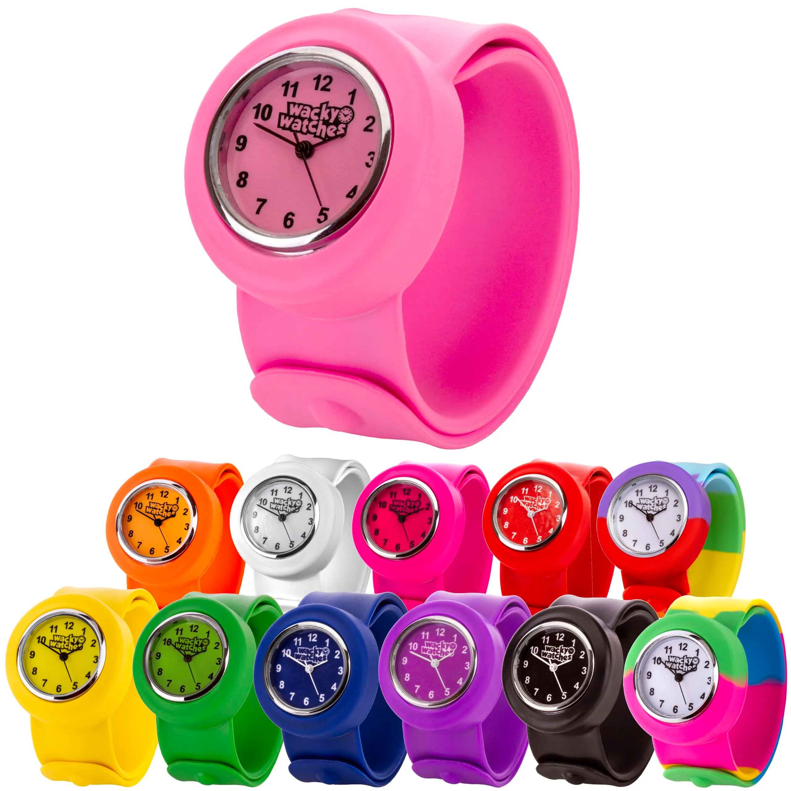 Popwatch Slapwatch, orologio per bambini con cinturino in silicone, facile da indossare, per imparare a leggere l’ora - immagine 7