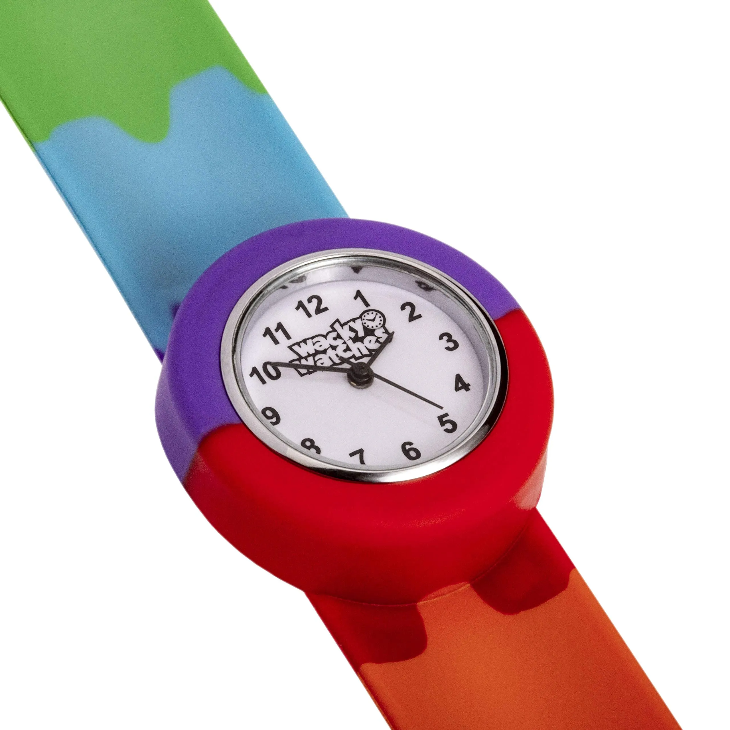 Popwatch Slapwatch, orologio per bambini con cinturino in silicone, facile da indossare, per imparare a leggere l’ora - immagine 2