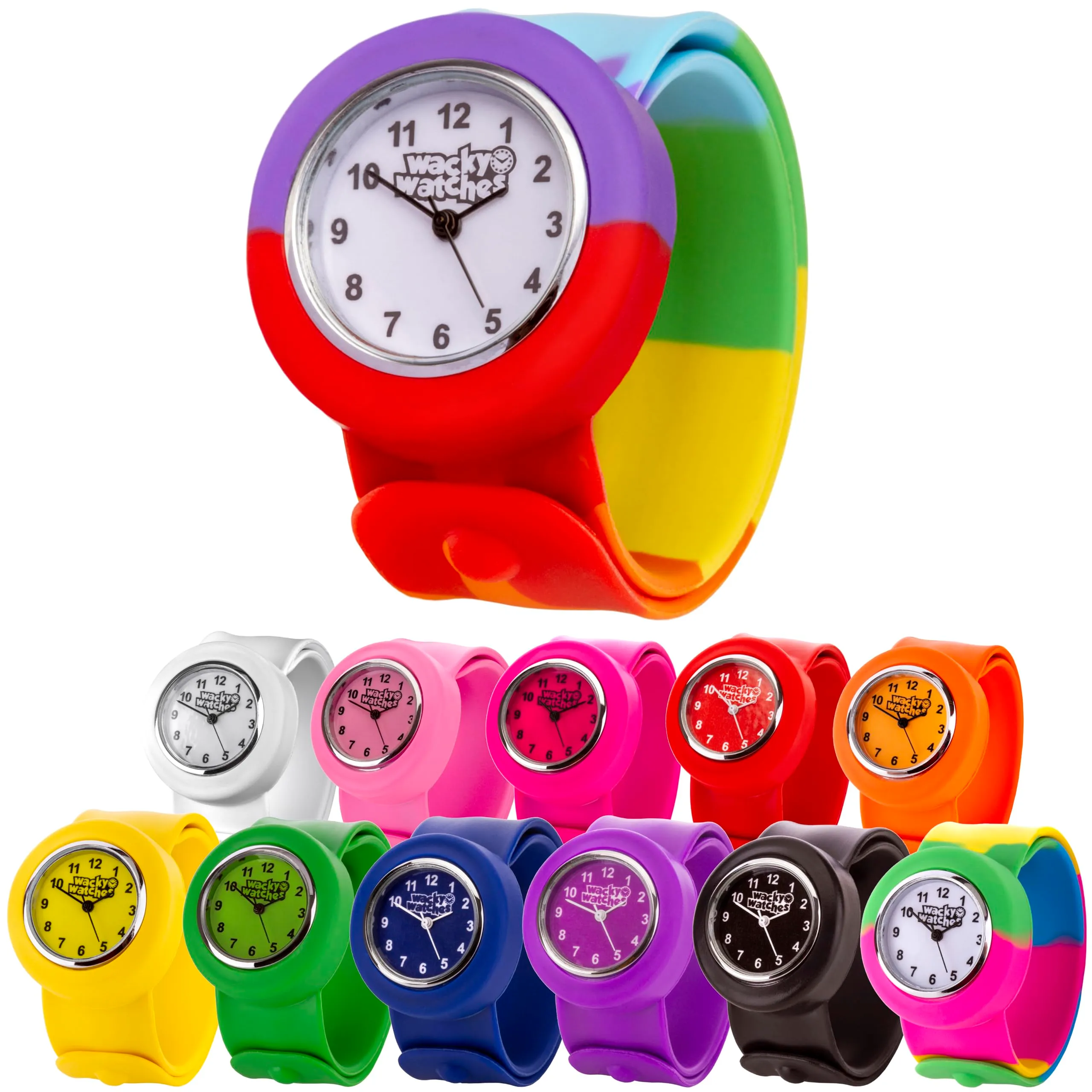 Popwatch Slapwatch, orologio per bambini con cinturino in silicone, facile da indossare, per imparare a leggere l’ora - immagine 7