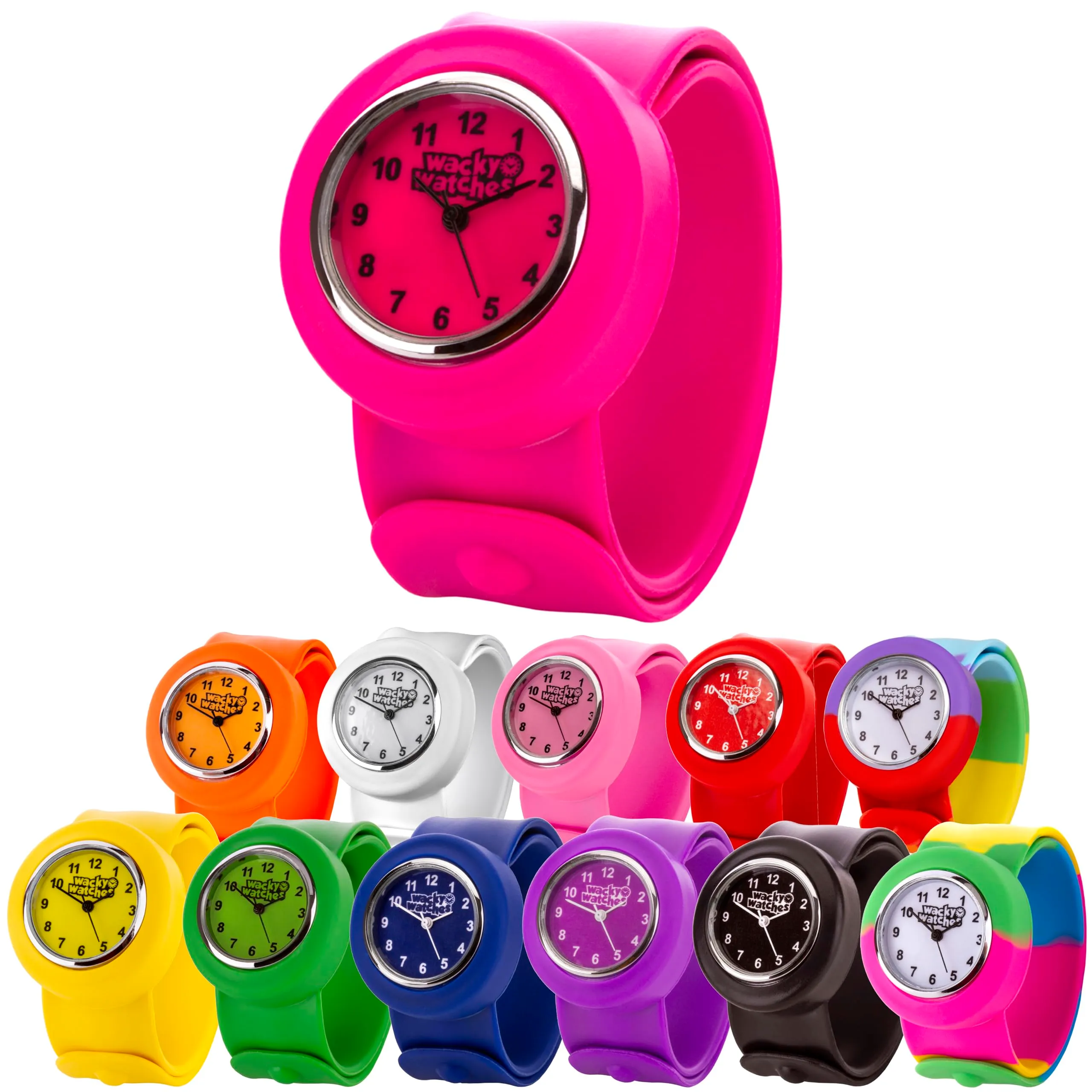 Popwatch Slapwatch, orologio per bambini con cinturino in silicone, facile da indossare, per imparare a leggere l’ora - immagine 7