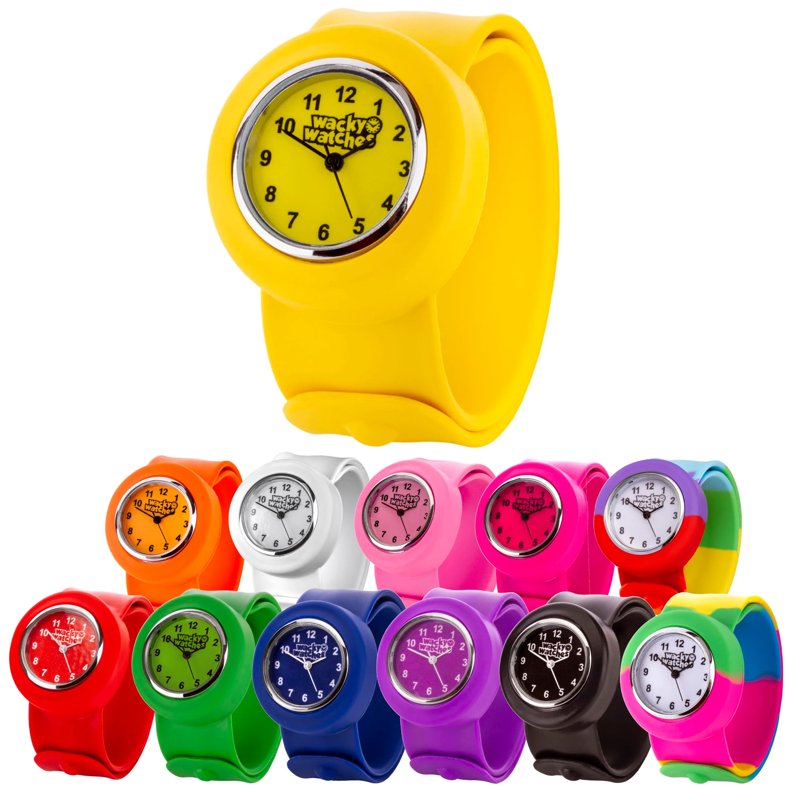 Popwatch Slapwatch, orologio per bambini con cinturino in silicone, facile da indossare, per imparare a leggere l’ora - immagine 7
