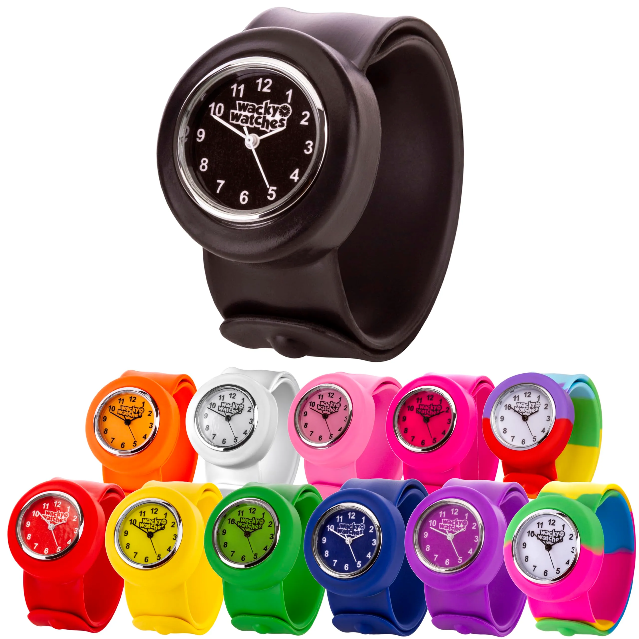 Popwatch Slapwatch, orologio per bambini con cinturino in silicone, facile da indossare, per imparare a leggere l’ora - immagine 7