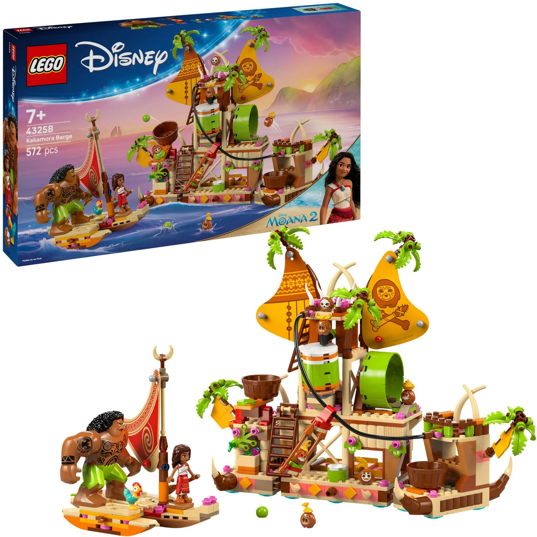 Disney Princess | Disney Oceania 2 43258 Il Barcone dei Kakamora - Giochi da Costruire per Bambini 7+ con Barca e Personaggi, Idea Regalo, Giochi di costruzione - immagine 1