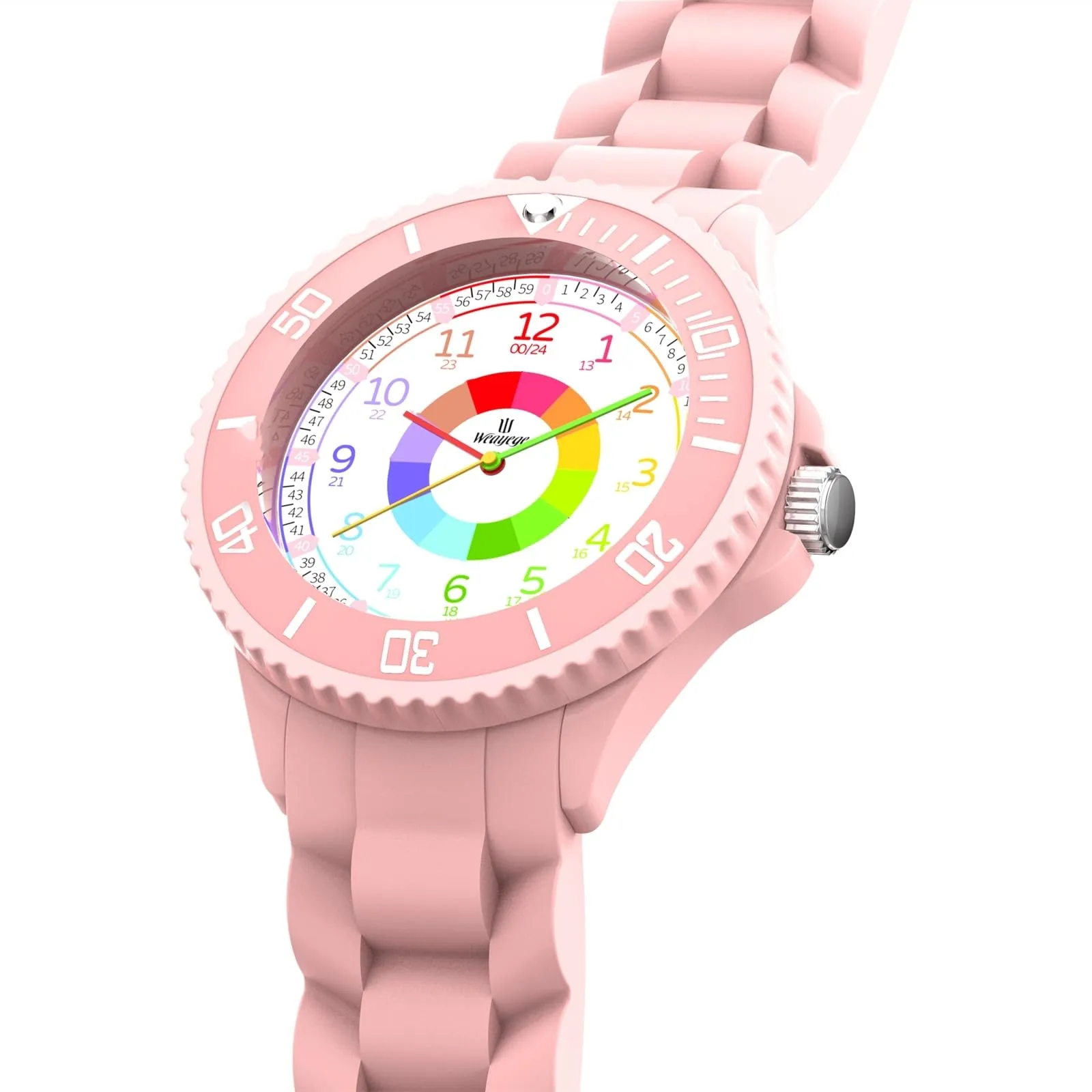 Weayege Orologio per Bambini, Educativo e Impermeabile 3ATM, Regalo Didattico 4-18 Anni, Full HD 1080P Home - immagine 3