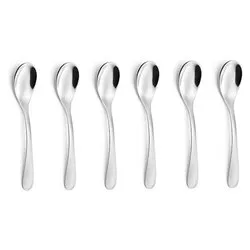 Set cucchiaini caffè 6 pz Inox 18/10 (11,2cm) HOTEL Cromo lucido CVL100C6 - immagine 1