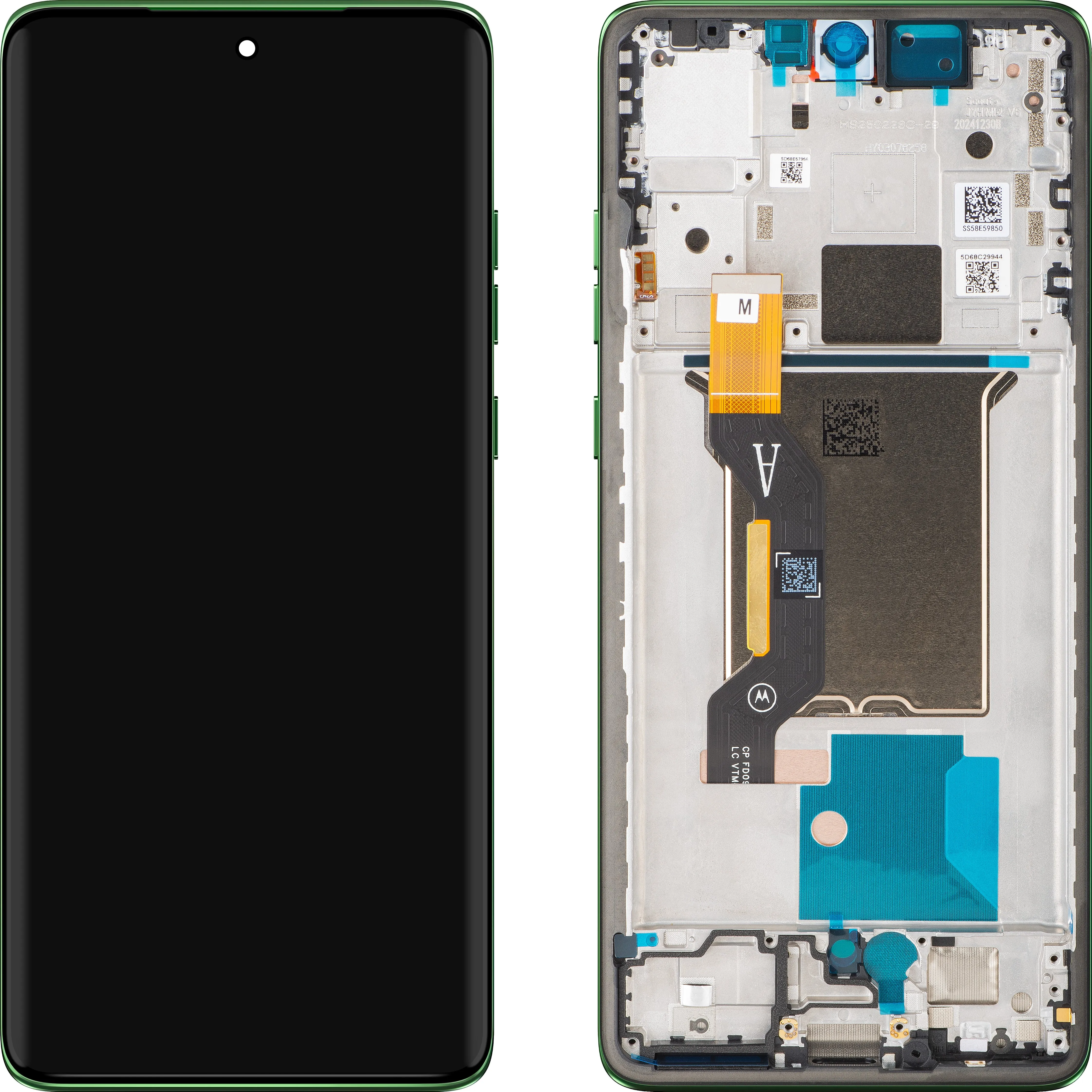 Display con Touchscreen Motorola Edge 60, con Cornice, Verde, Service Pack 5D68C29944 - immagine 1