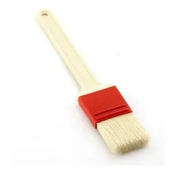Pennello cucina setola naturale (24x4cm) Beige e Rosso FV 34063 - immagine 1