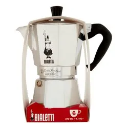 Caffettiera Alluminio 6 Tazze MOKA EXPRESS Restyling Cromo satinato 0001173 - immagine 1