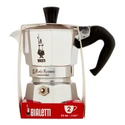 Caffettiera Alluminio 2 Tazze MOKA EXPRESS Restyling Cromo satinato 0001178 - immagine 1