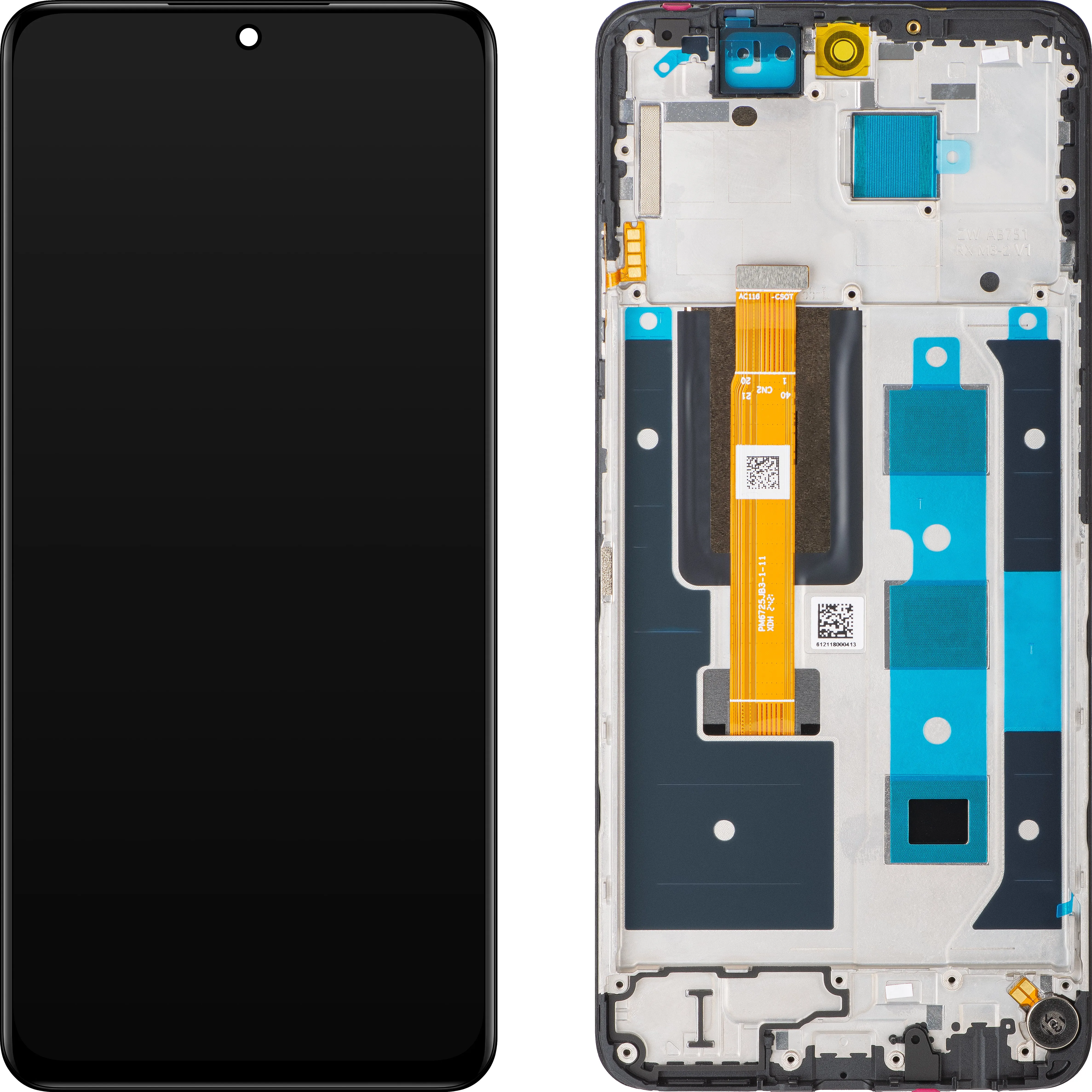 Display con Touchscreen Realme 12, con Cornice, Nero, Service Pack 621029000184 - immagine 1