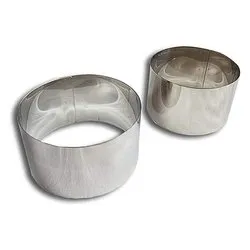 Coppapasta 2 pz 90x50 e 80x50 mm Inox Cromo Art 160 - immagine 1