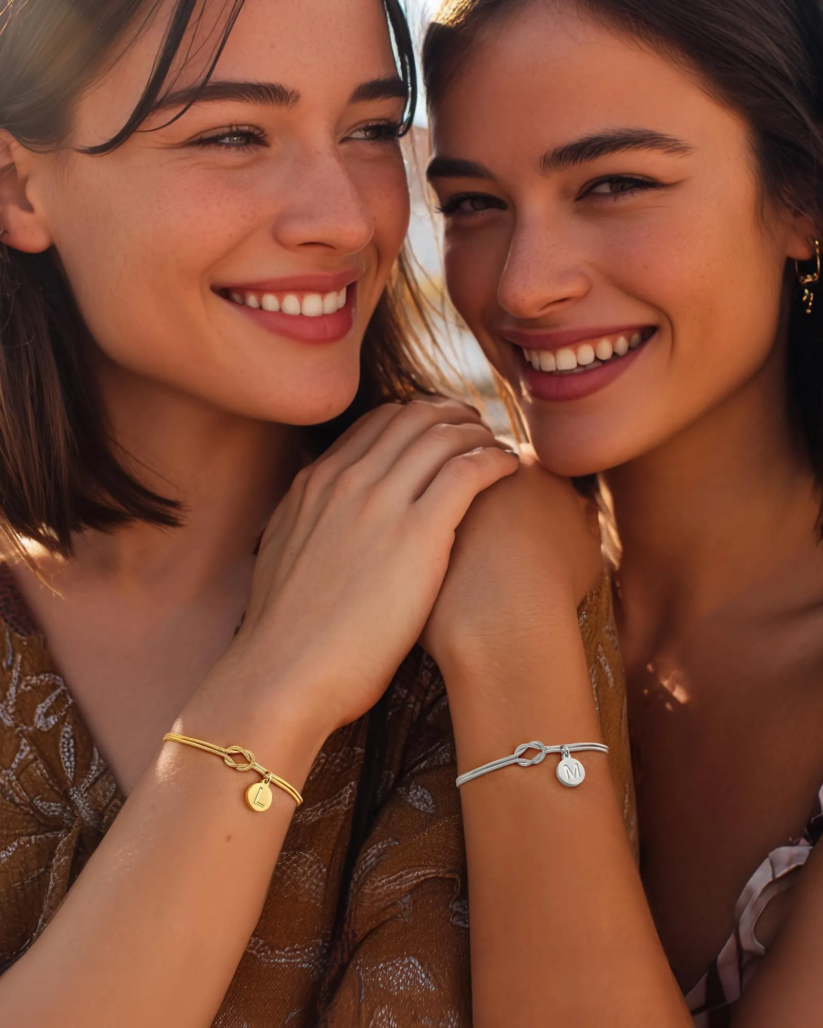 Bracciale Donna con Iniziali Bracciale Nodo Bracciali Donna Argento 925 Y - immagine 4