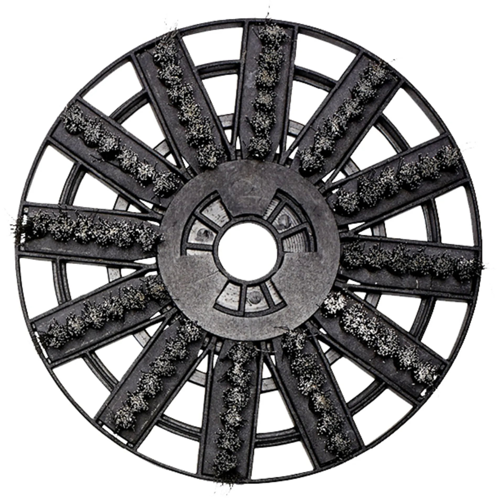 Spazzola abrasiva Ø 180mm, Platorello per levigatrice - immagine 1