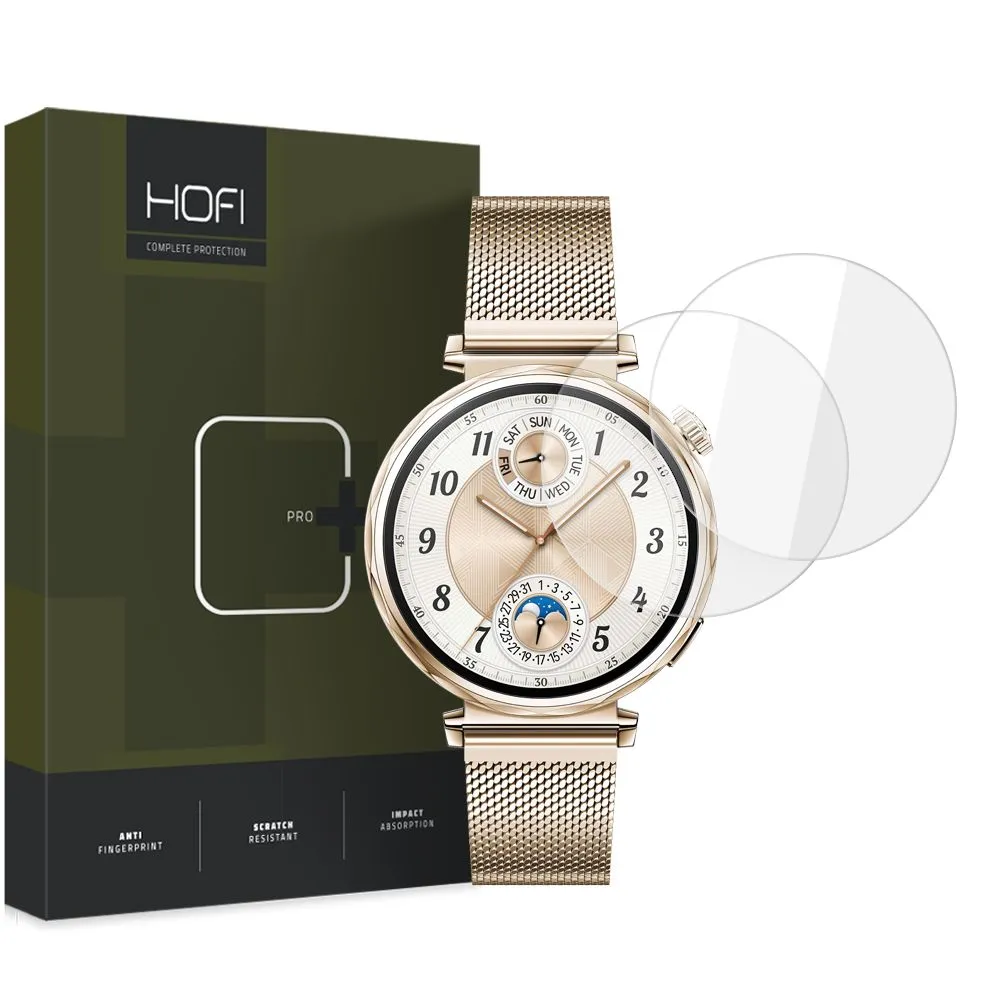 Pellicola Protettiva HOFI Glass PRO+ per Huawei Watch GT 5 41mm, Set 2 pezzi, Vetro Temperato - immagine 1