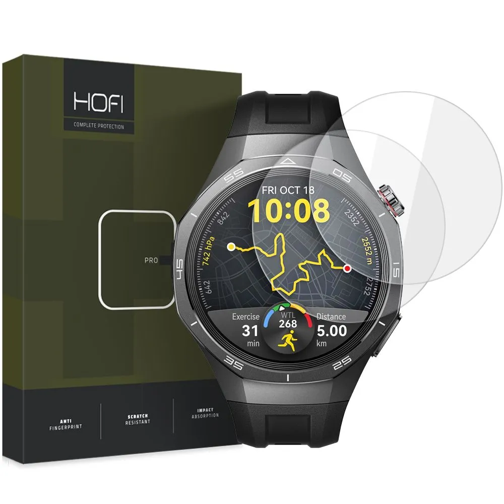 Pellicola Protettiva HOFI Glass PRO+ per Huawei Watch GT 5 Pro 46mm, Set 2 pezzi, Vetro Temperato - immagine 1