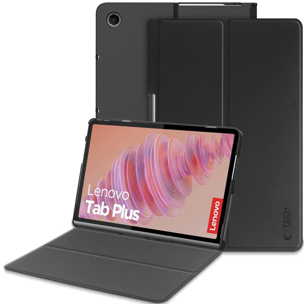 Custodia per Lenovo Tab Plus 11.5inch, Tech-Protect, SmartCase, Nera - immagine 1