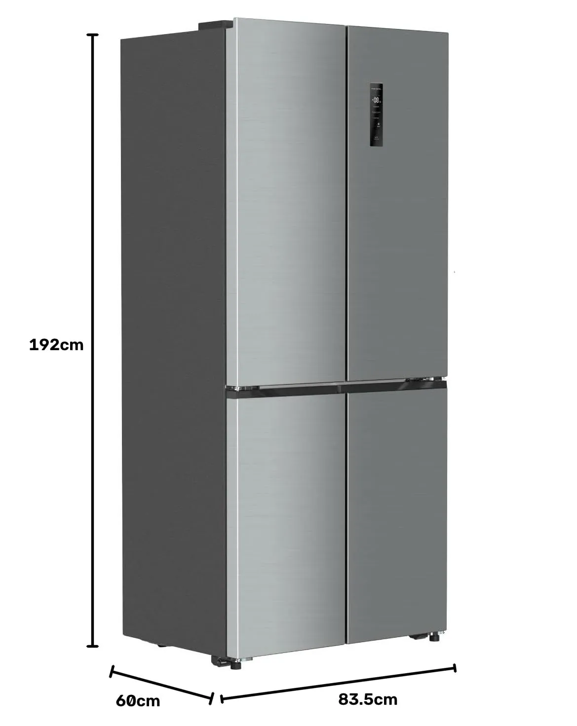 PYRAMIDEA Frigorifero stile Americano a 4 porte Side by Side completamente in ACCIAIO INOX FRG5004X - immagine 5