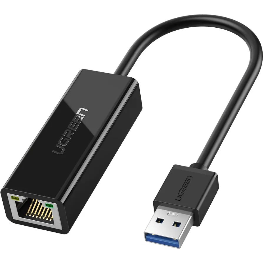 Scheda di Rete UGREEN CR111, RJ45, USB 3.0, Nero - immagine 1