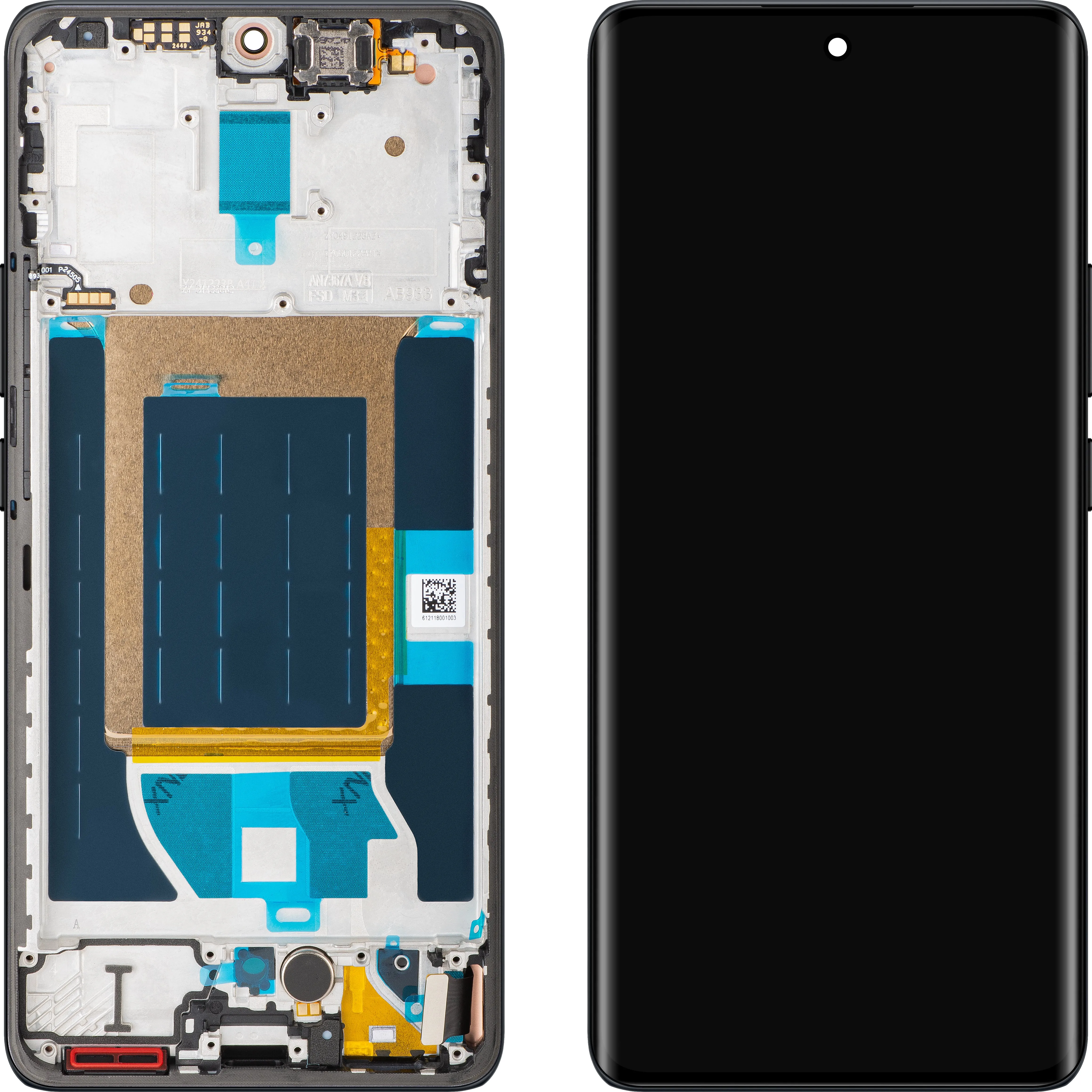 Display con Touchscreen Realme 14 Pro, con Cornice, Grigio (Suede Grey), Service Pack 621029000421 - immagine 1