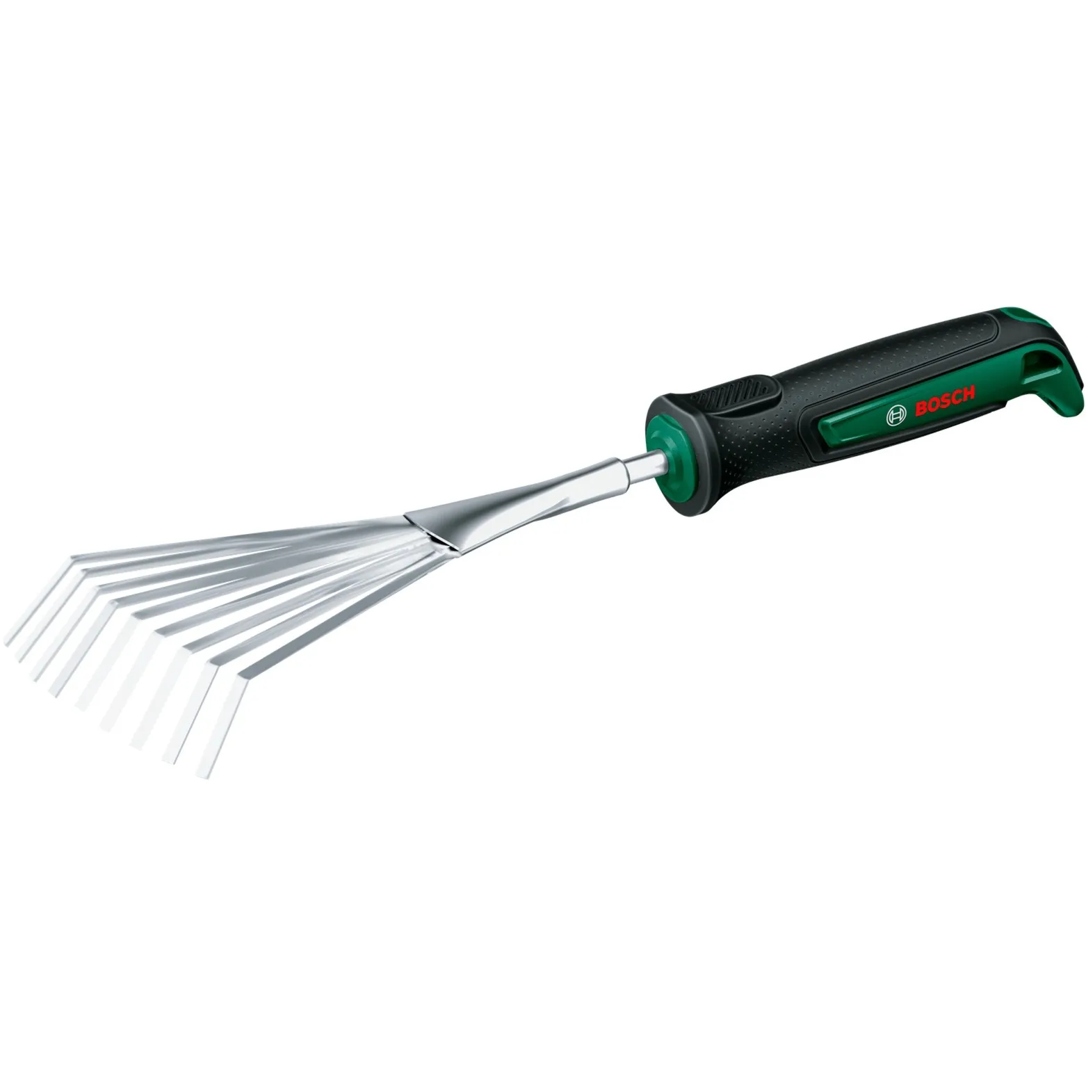 Scopa a ventaglio da giardino in acciaio inox, Rastrello a mano - immagine 1