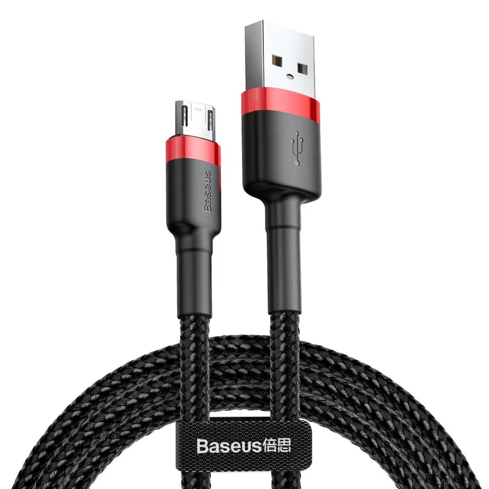 Cavo dati e ricarica USB-A - microUSB Baseus Cafule, 18W, 2m, Rosso CAMKLF-C91 - immagine 1
