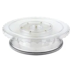 Alzata (33x7,5cm) torta girevole CRYSTAL Trasparente 26830330PCV - immagine 1