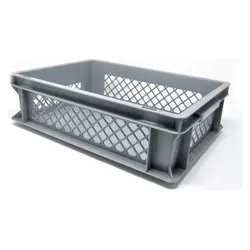 Cassetta forata per alimenti (40x30x12cm) EUROPA Grigio EC4312FLMEGR - immagine 1