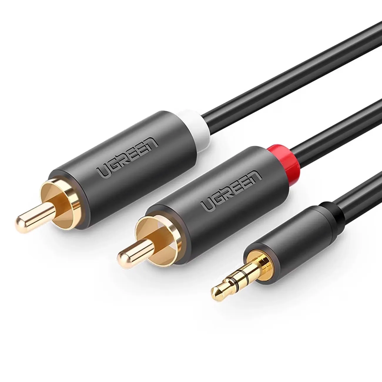 Cavo Audio 3.5mm - 2 x RCA UGREEN AV102, 2m, Nero - immagine 1