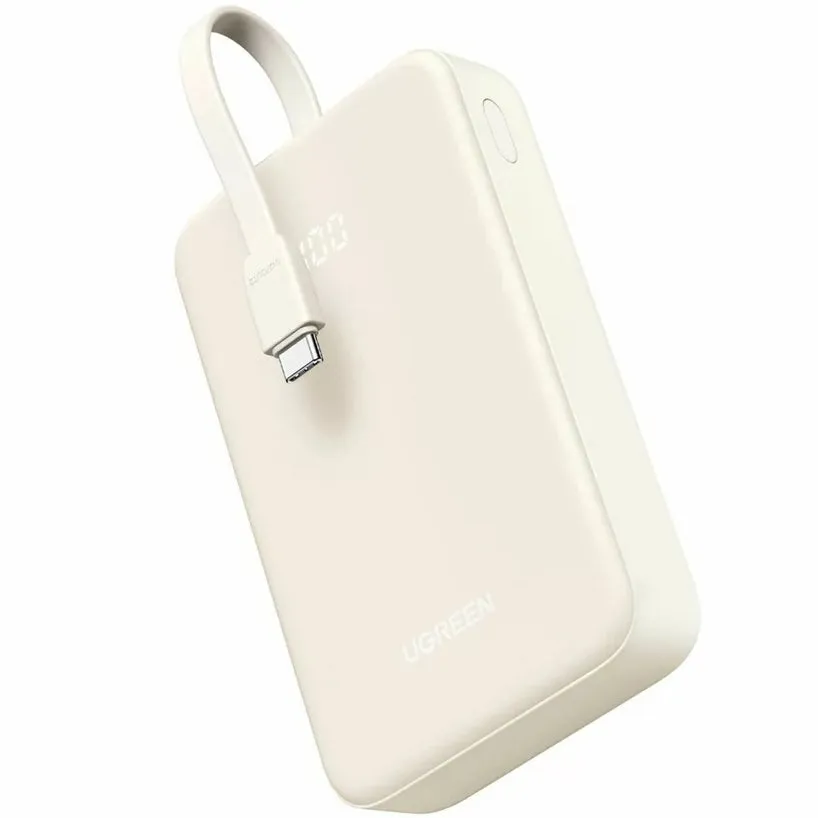 Batteria Esterna UGREEN PB505, 20000mAh, 22.5W, QC + PD, 1 x USB-A - 2 x USB-C, Beige - immagine 1