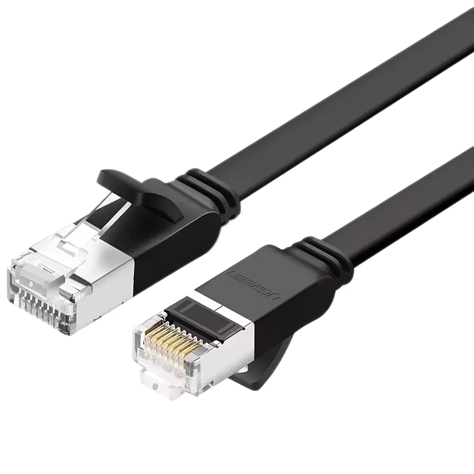 Cavo di rete UGREEN NW101 piatto, UTP, Cat6, 2 m, nero - immagine 1