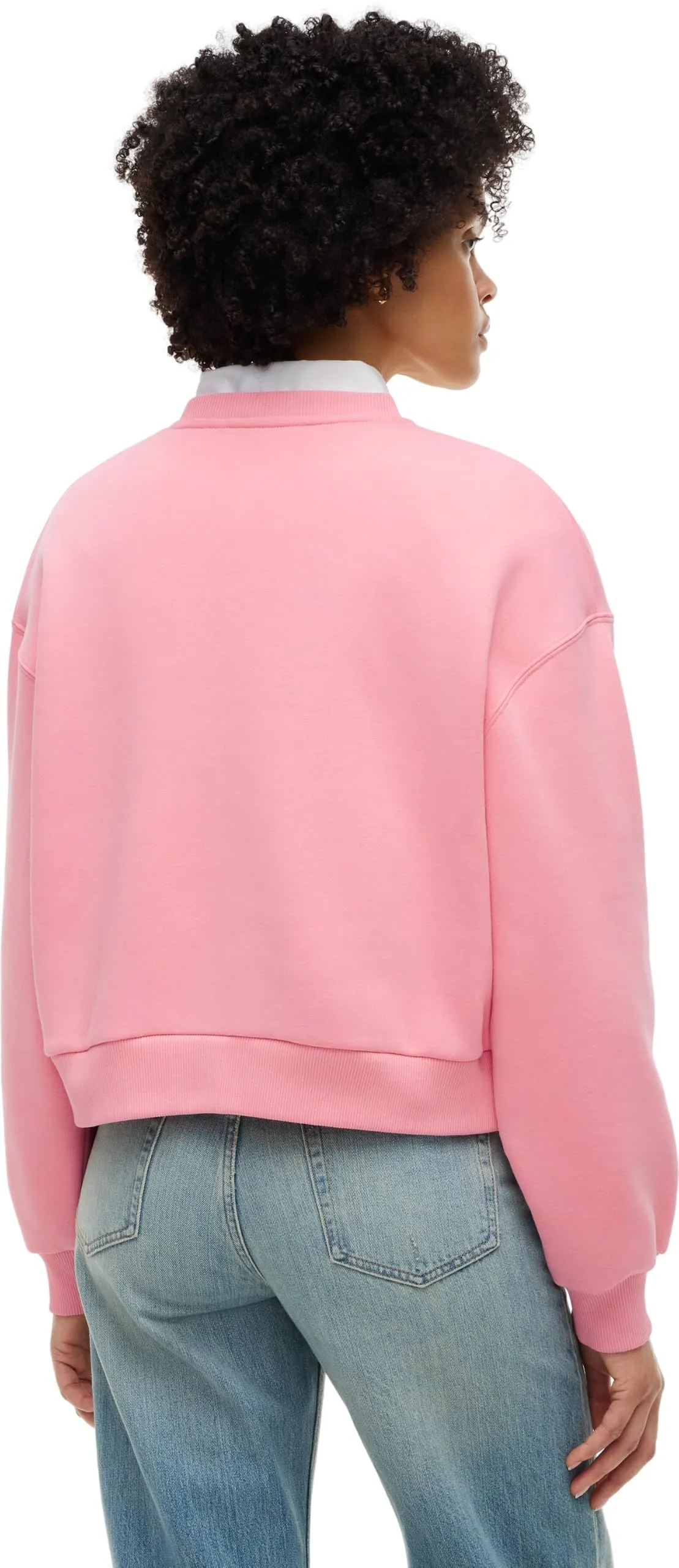 Tommy Hilfiger Felpa da Donna con Logo Mdrn Swtsrt Ww0ww47831, Rosa Garofano, XL - immagine 2