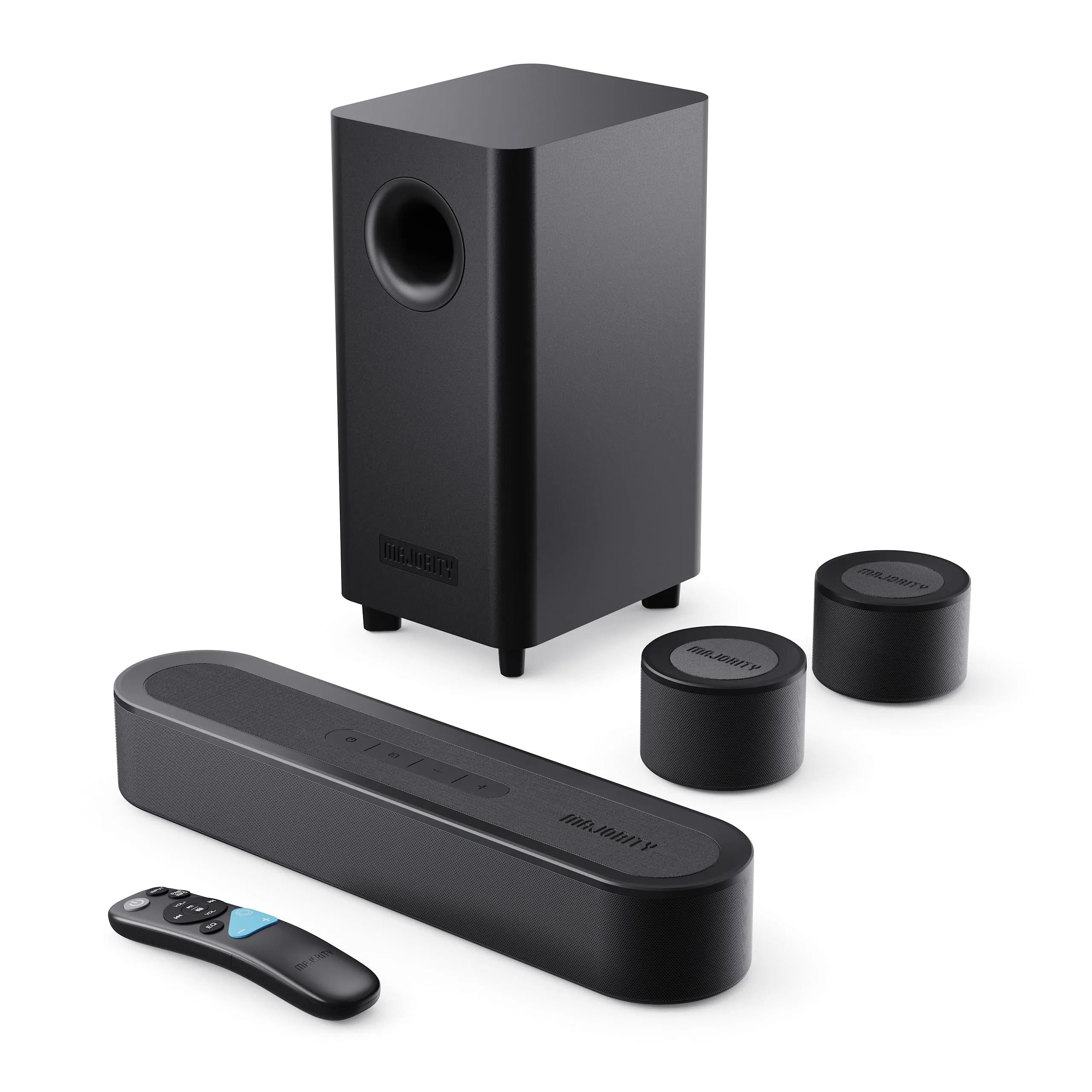 Majority Bowfell Halo Soundbar TV con Subwoofer e Altoparlanti Satellitari - immagine 1