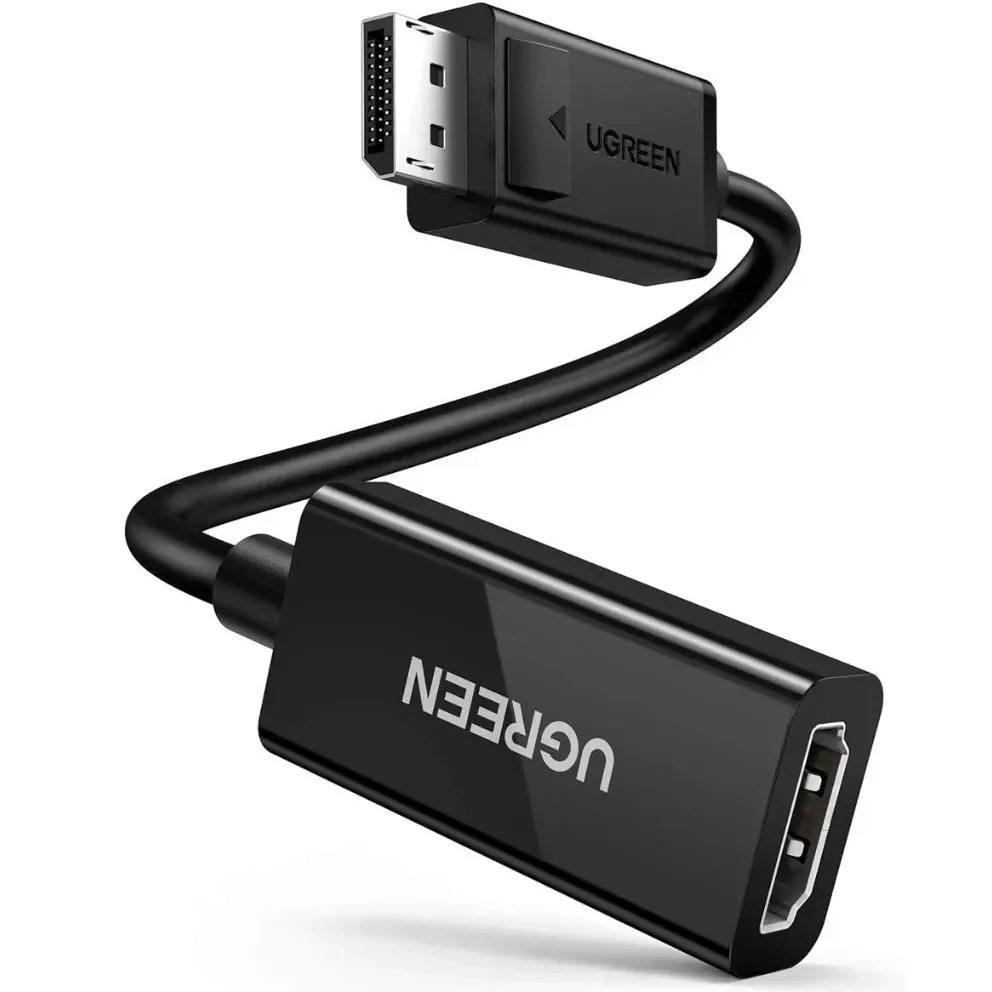 Adattatore video UGREEN MM137, DisplayPort - HDMI, 4K, nero - immagine 1