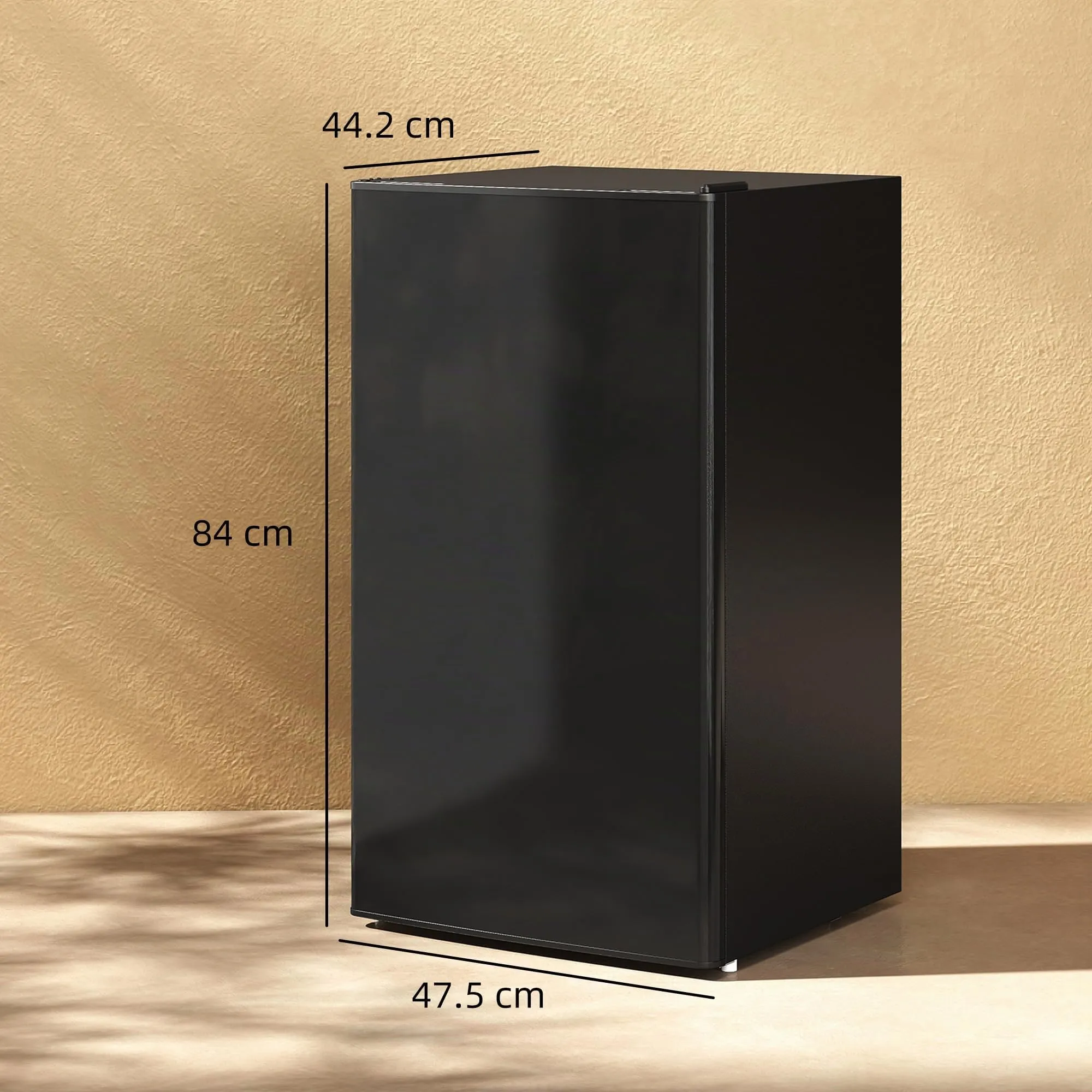HOMCOM Frigorifero Piccolo 91L con Congelatore Classe E Nero - immagine 9