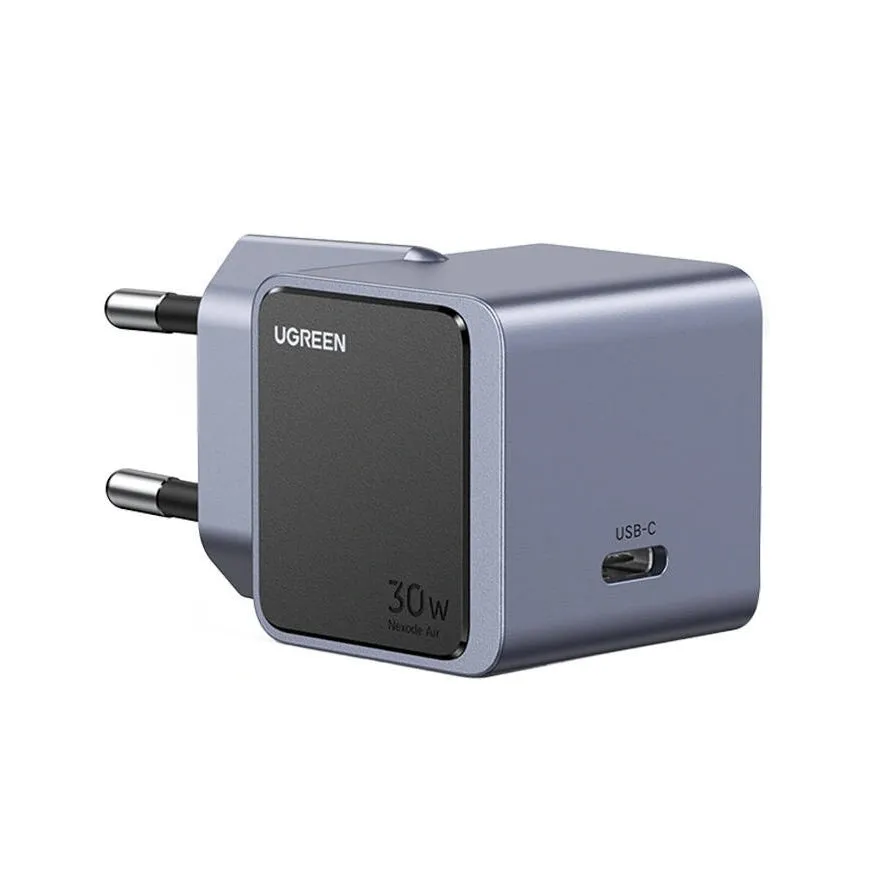 Caricatore di rete UGREEN X503 Nexode Air, 30W, 3A, 1 x USB-C, Grigio - immagine 1