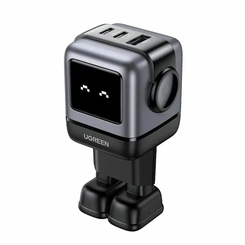 Caricabatterie da Rete UGREEN CD361 Uno, 65W, 3.25A, 1 x USB-A - 2 x USB-C, Nero - immagine 1