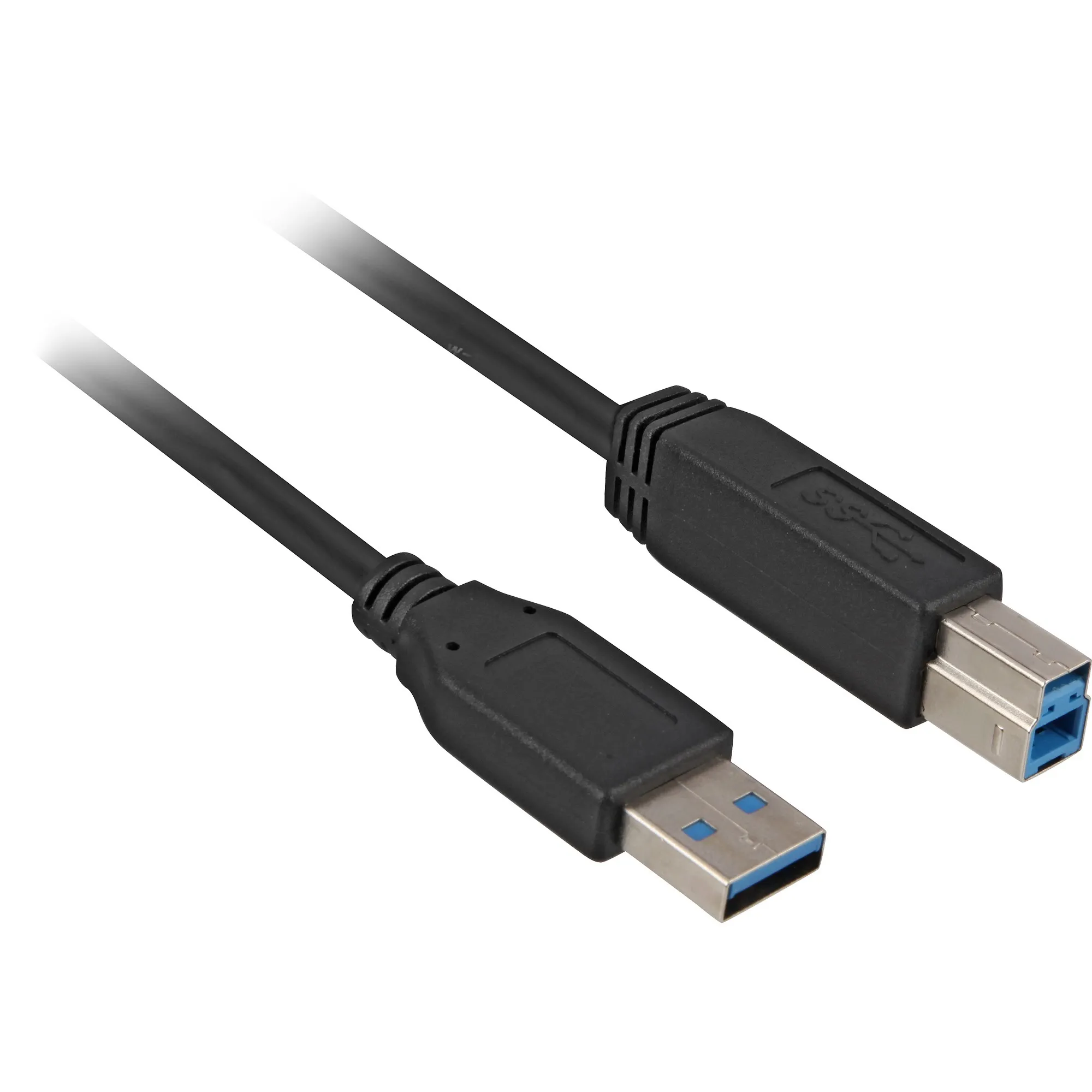 5m, USB3.0-A/USB3.0-B cavo USB USB 3.2 Gen 1 (3.1 Gen 1) USB A USB B Nero - immagine 1