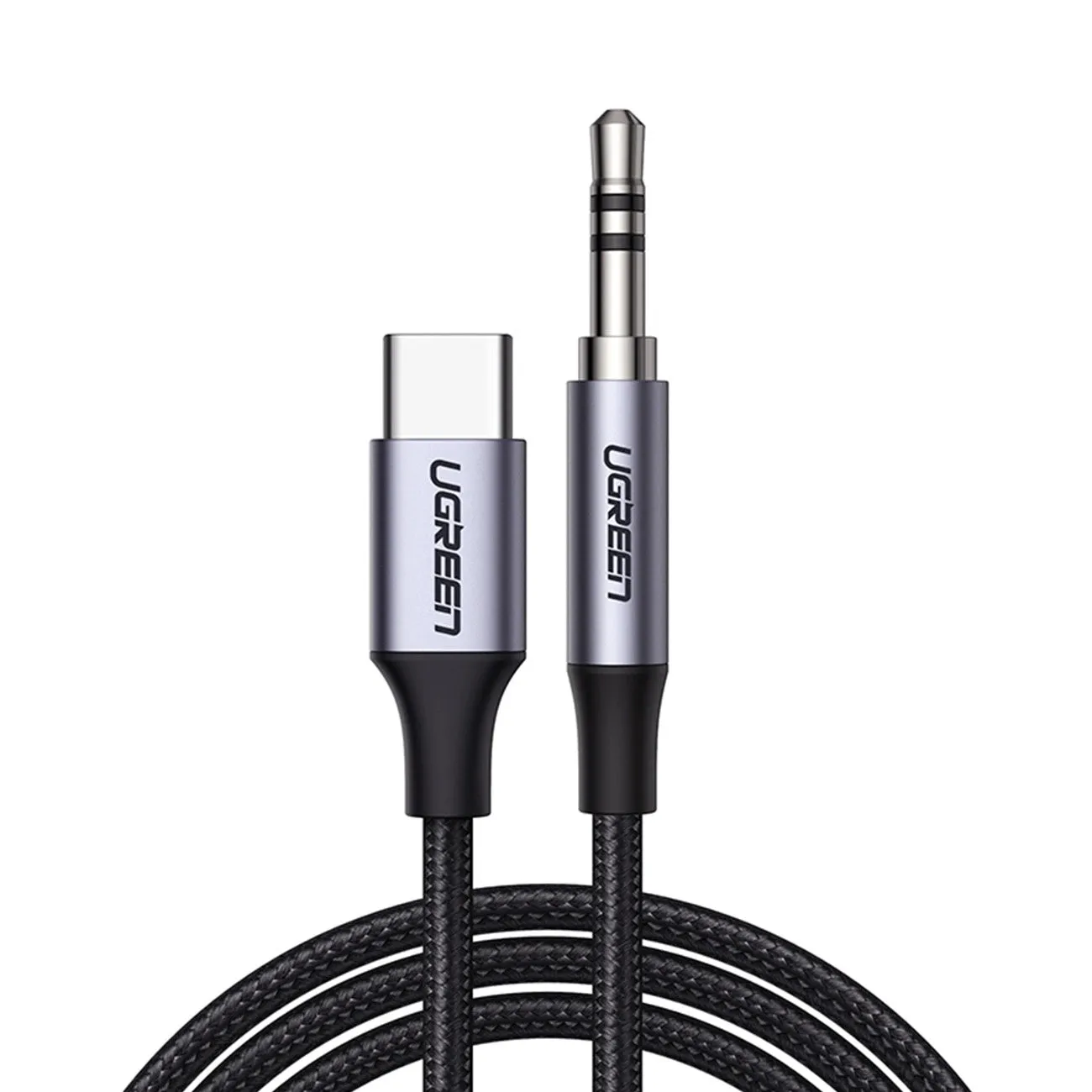 Cavo Audio USB-C - 3.5mm UGREEN AV143, 1m, Grigio - immagine 1