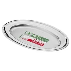 Vassoio ovale bordato Inox (53x35cm) TENDER PROFESSIONAL Cromo 53821953 - immagine 1