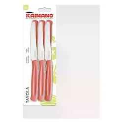 Set coltelli 6 pz lama seghettata DINAMIK Rosso 1023400 - immagine 1