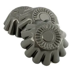 Set stampi budino 3 pz alluminio antiaderente (11,5x5,5cm) Grigio 40036 - immagine 1