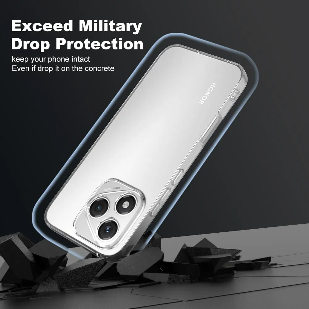Captor Cover Honor 400 Lite 5G, Custodia Trasparente in Silicone Morbido, Sottile, Anti-Graffio, Protezione Fotocamera, Anti-Ingiallimento, Flessibile e Resistente per Honor 400 Lite 5G Cover - immagine 6