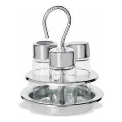 Porta spezie set con portastuzzicadenti DAISY Cromo 815E - immagine 1