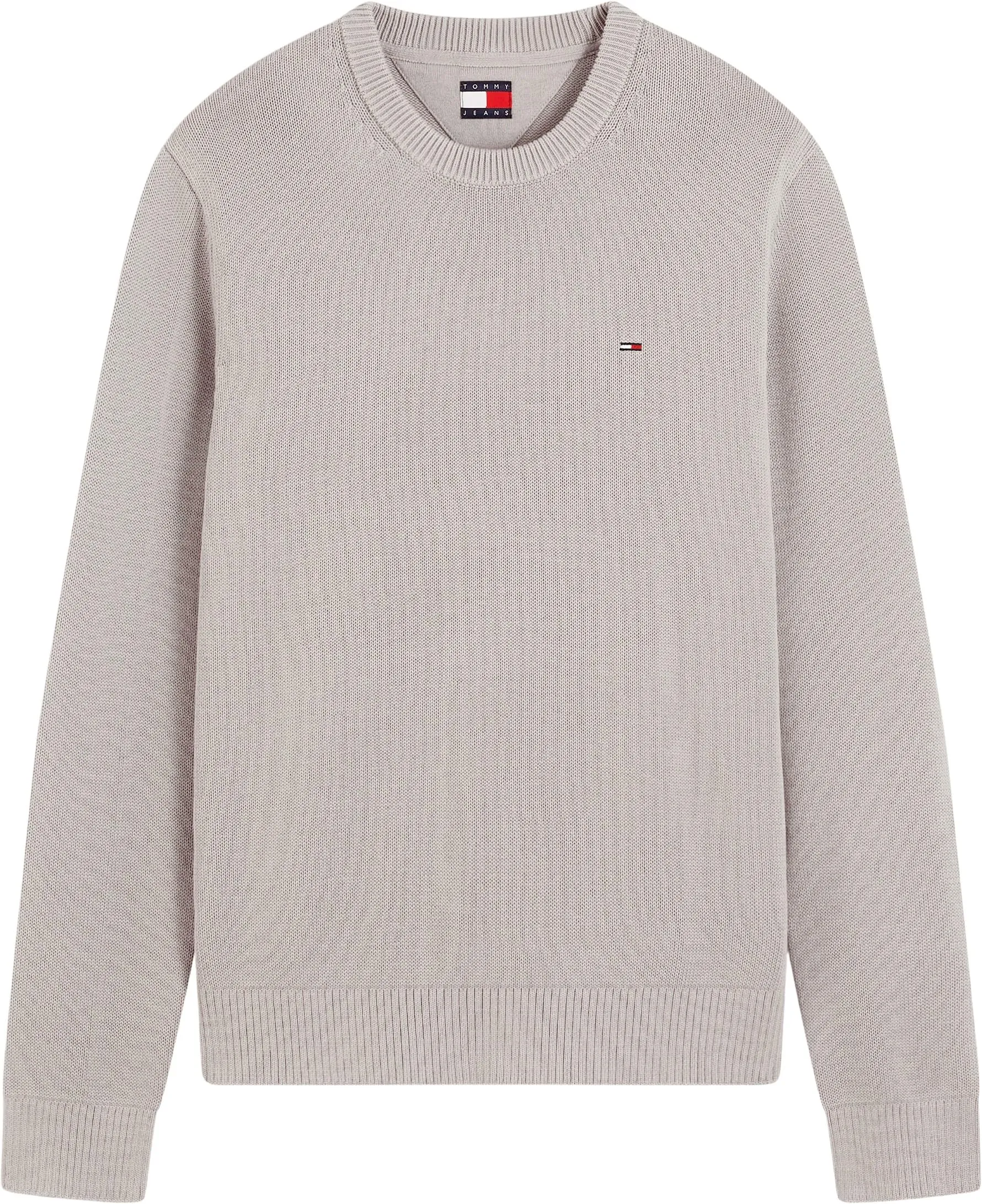 Tommy Jeans Tjm Slim Ess Sweater Ext Dm0Dm21787 Pullover Maglione, Grigio (Limestone Dust), L - immagine 7