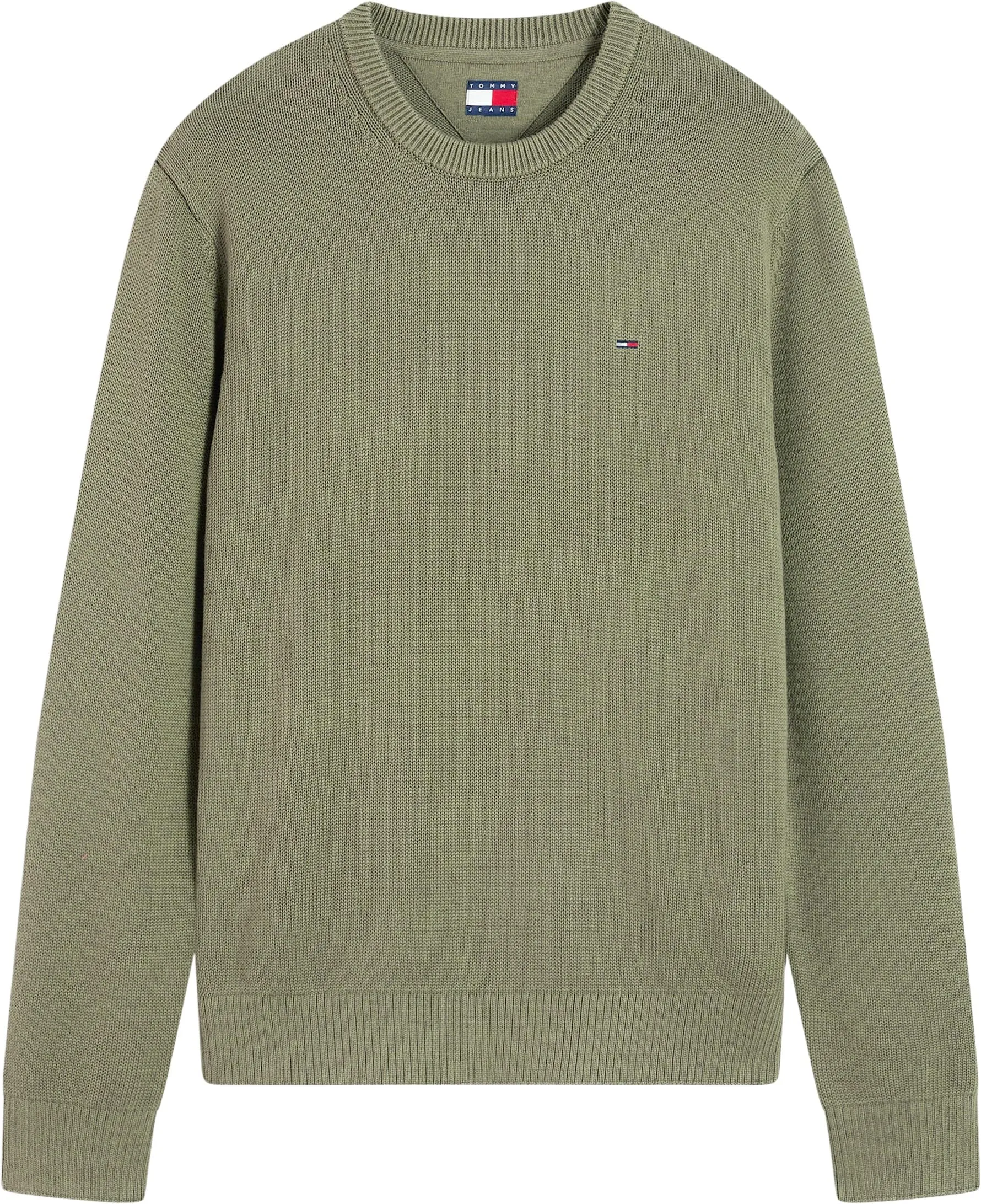 Tommy Jeans Tjm Slim Ess Sweater Ext Dm0Dm21787 Pullover Maglione, Verde (Rocky Mountain), XS - immagine 6