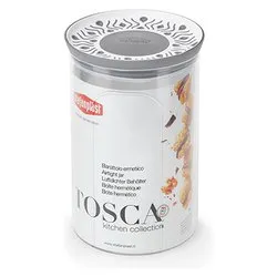 Barattolo plastica (1,2Lt) TOSCA Grigio 55454 - immagine 1